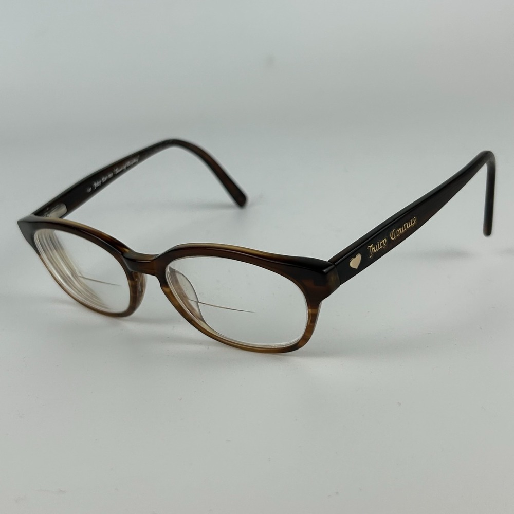 Juicy Couture JU‎ 1010ES2 Women's Eyeglasses Frame Brown Plastic Full Rim 135 mm